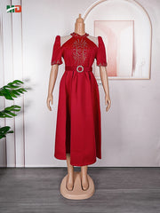 MD Elegant Dubai African Luxury For Women Party Dresses For Wedding Dashiki Ankara Africa Clothing Plus Size Turkey Evening Gown