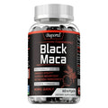 Black Maca supplement bottle from Showlu Fashion Store, promoting energy, endurance, muscle mass, and hormone balance.