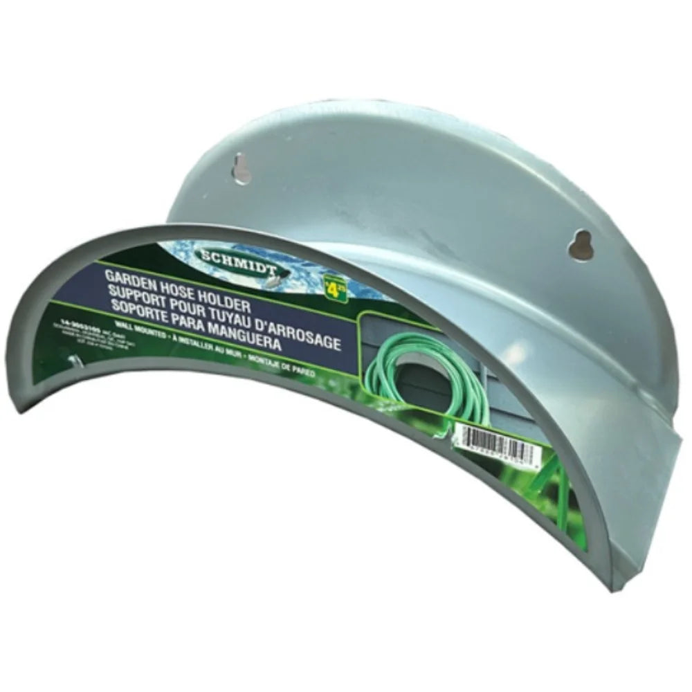 Wall-mounted hose holder from Showlu Fashion Store, sturdy metal design for organized garden or outdoor hose storage