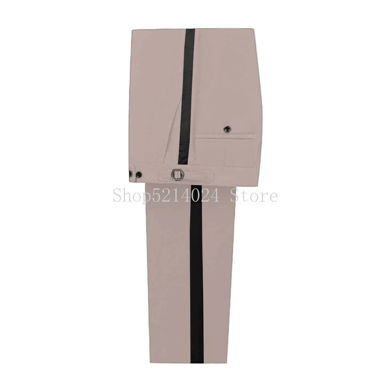Formal men's business trousers by Showlu Fashion, tall fit tuxedo pants with classic styling for party or prom occasions.