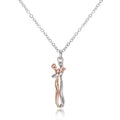 Fashion hugging necklace jewelry choker with hug pendant, worn by women and men, stylish gift for couples and lovers.