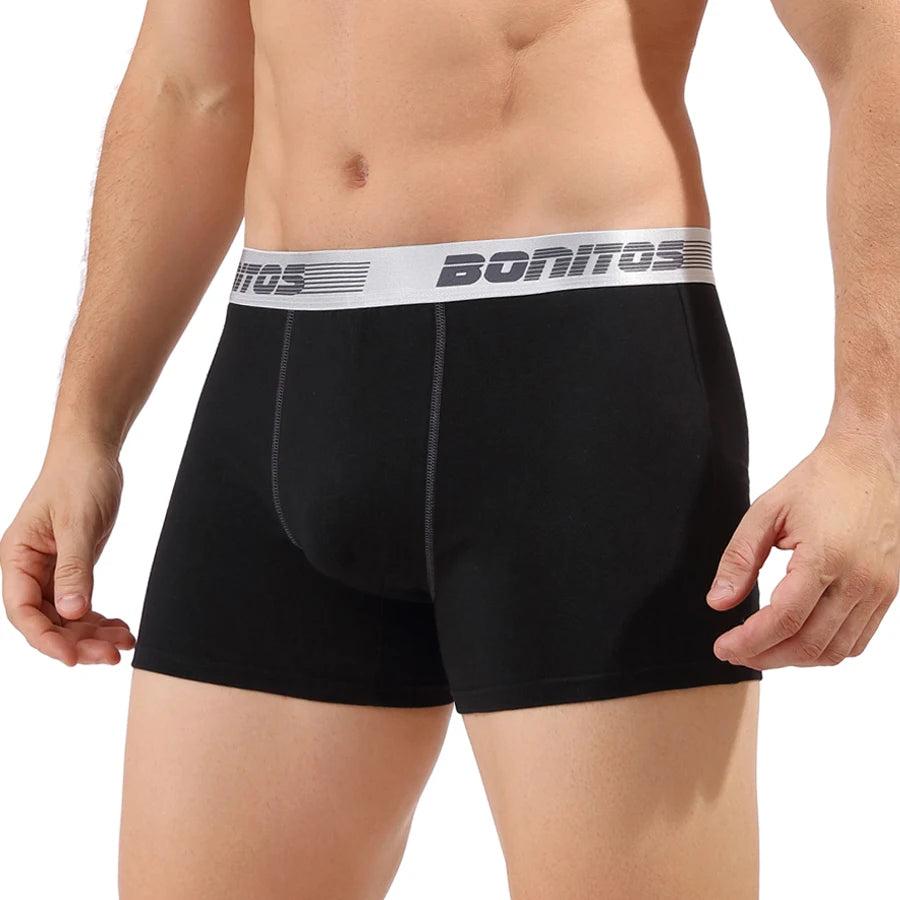 Men's cotton print boxer shorts by Showlu Fashion featuring soft knit fabric and colorful patterns.