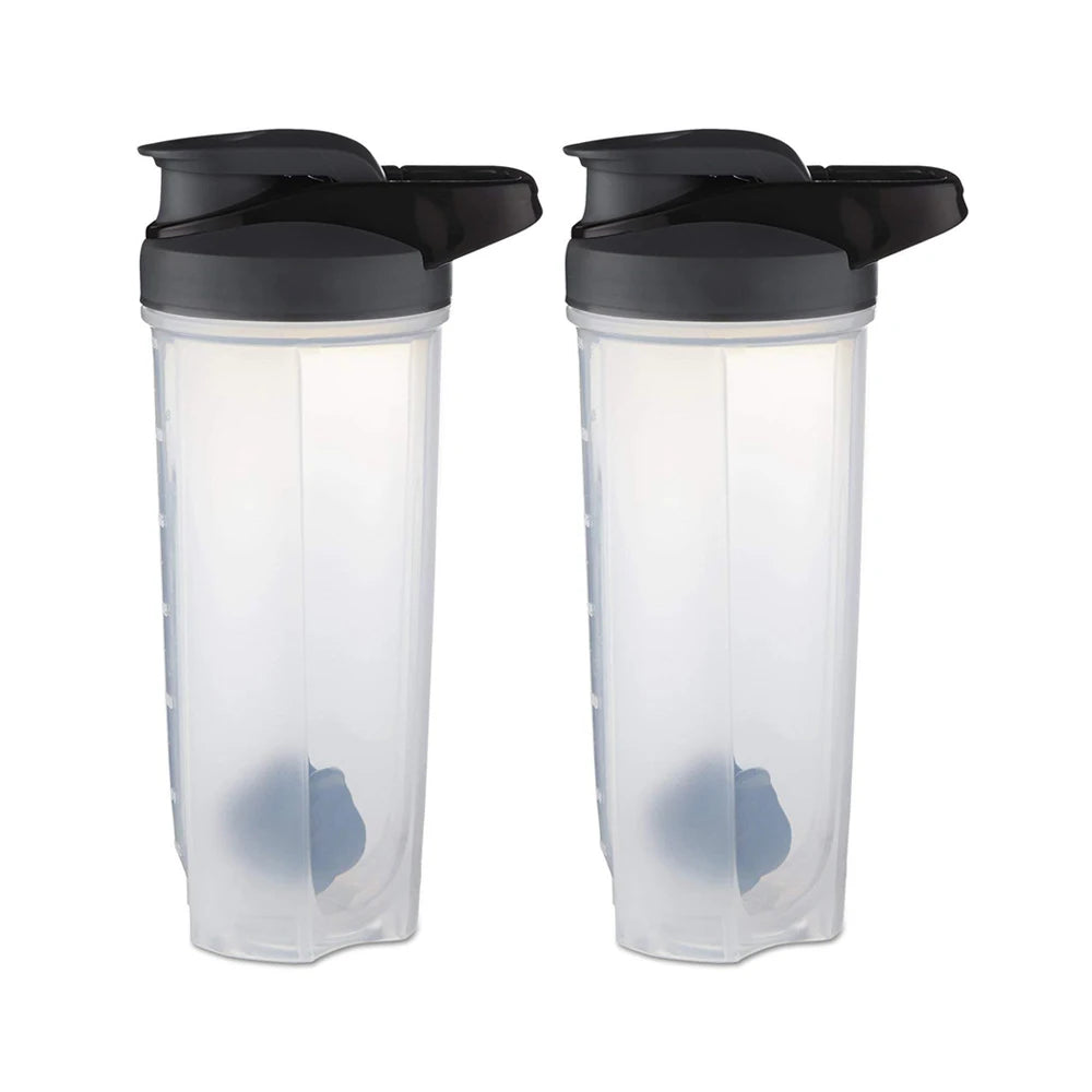 Showlu Fashion FEB.WIND 28 oz protein shaker bottle with ball blender, handle, and clear design for mixing fitness shakes.