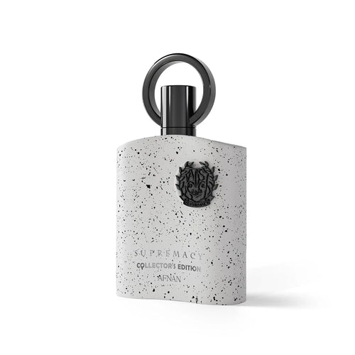 Afnan Supremacy Collector's Edition men's Eau De Parfum bottle with sleek design, 3.4 oz size, on a neutral background