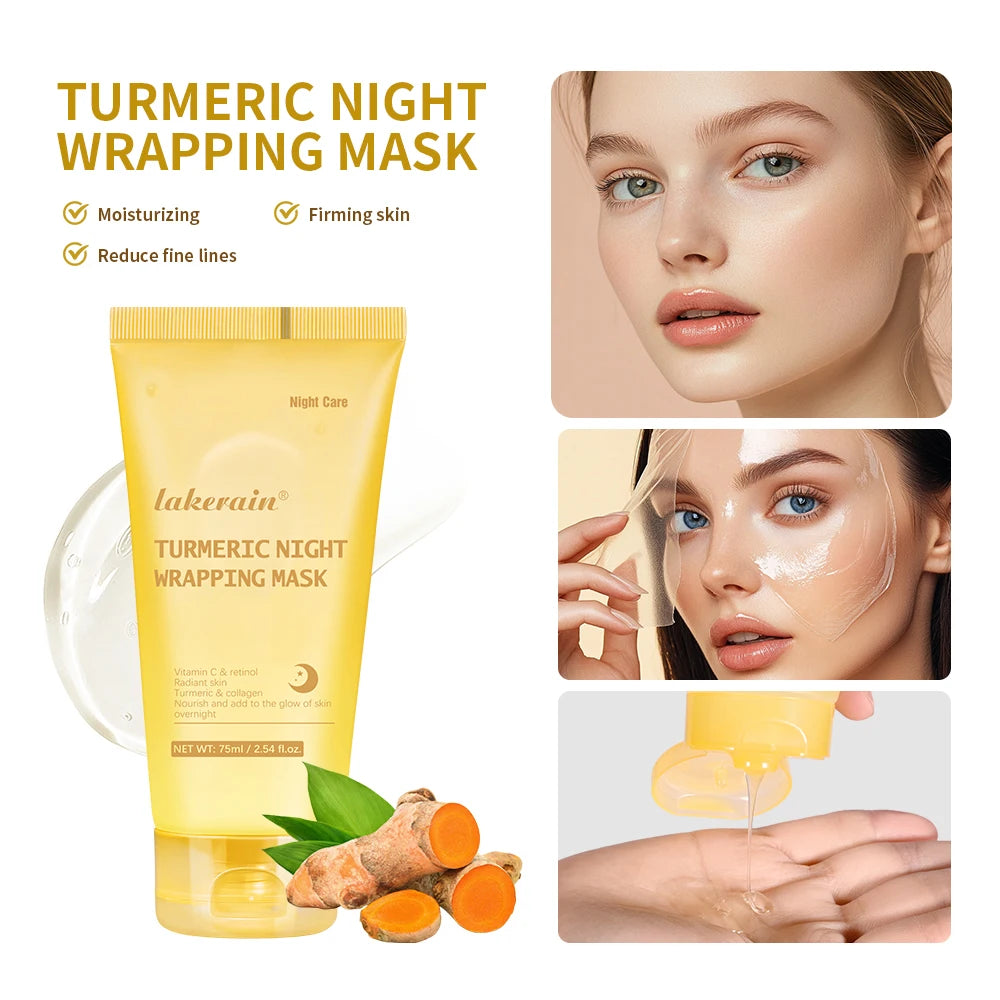 Stone's Store collagen peel-off mask applied to face, showing smooth skin and clear complexion in a close-up image.