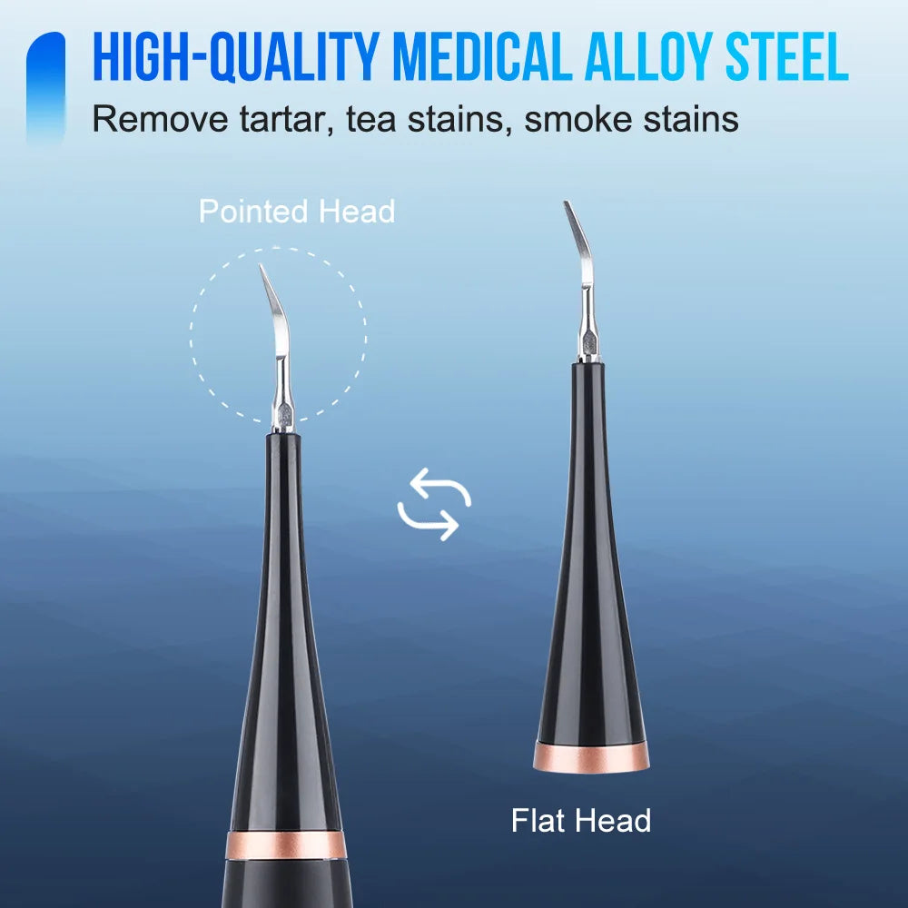 Showlu Smart Electric Dental Scaler and Oral Irrigator with USB recharge, featuring a compact design for teeth cleaning and oral hygiene.
