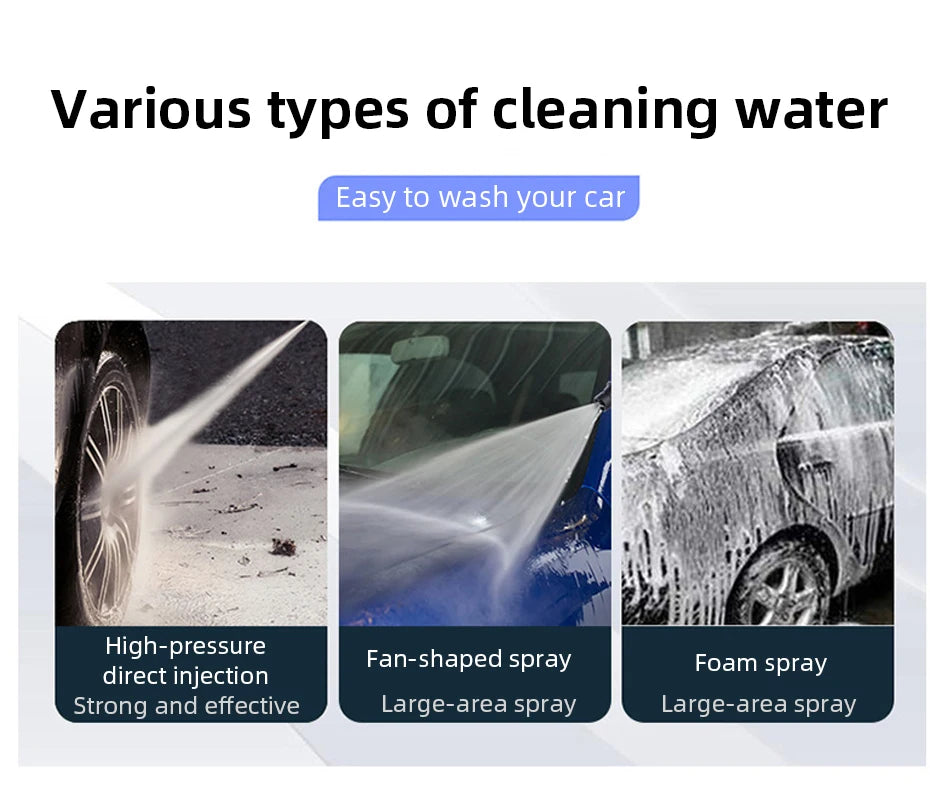 Showlu Smart General electric pressure washer with 3000 PSI, showcasing its powerful spray gun and high-pressure cleaning setup.