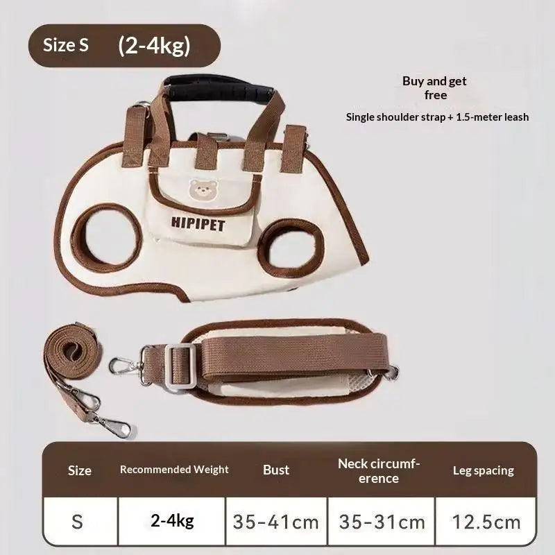 Showlu Pet Travel Carrier, portable shoulder bag designed for small dog breeds, with mesh panels and comfortable straps.