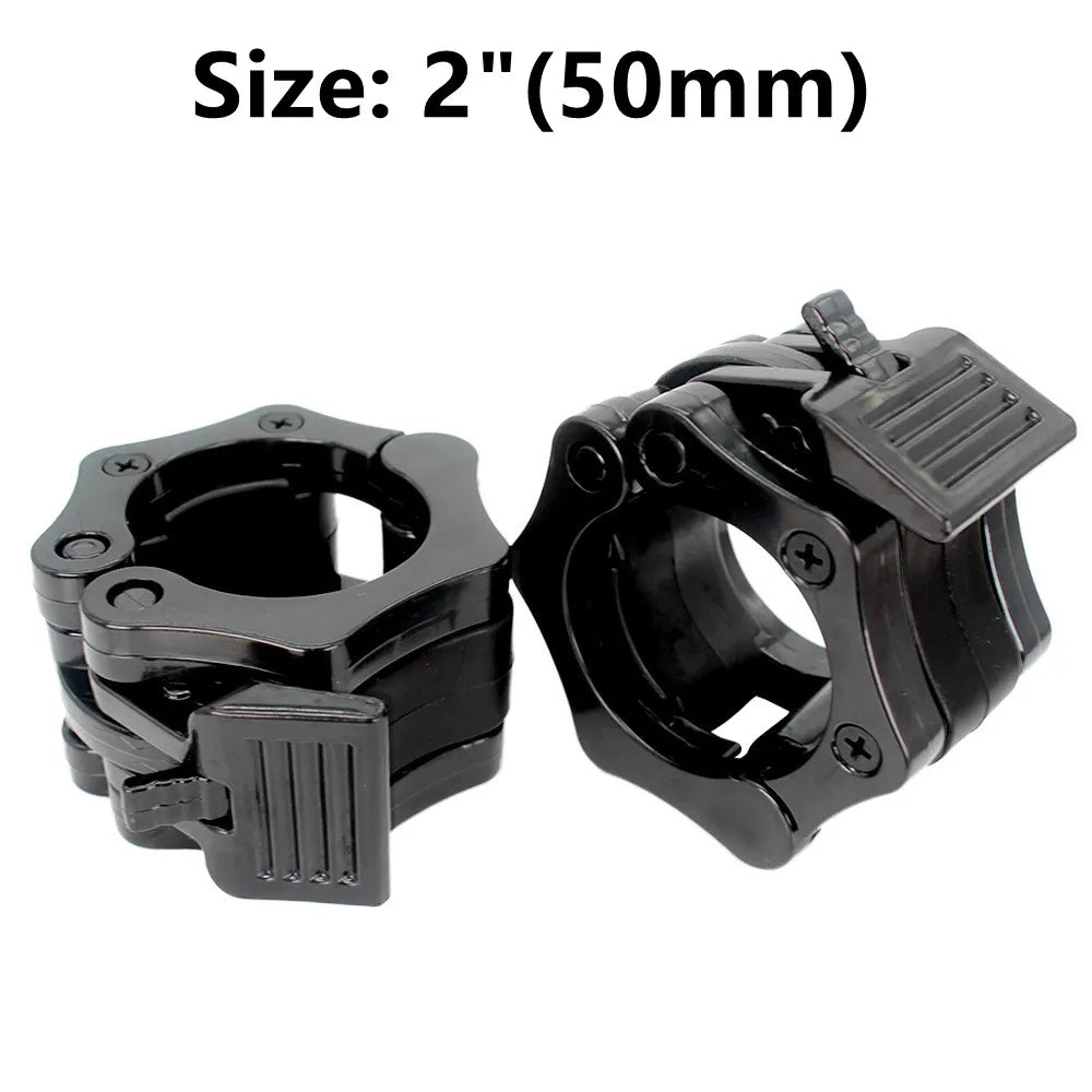 Showlu Fashion Store 1/2-inch dumbbell clips with quick release barbell clamp, non-slip lock for weightlifting and powerlifting workouts