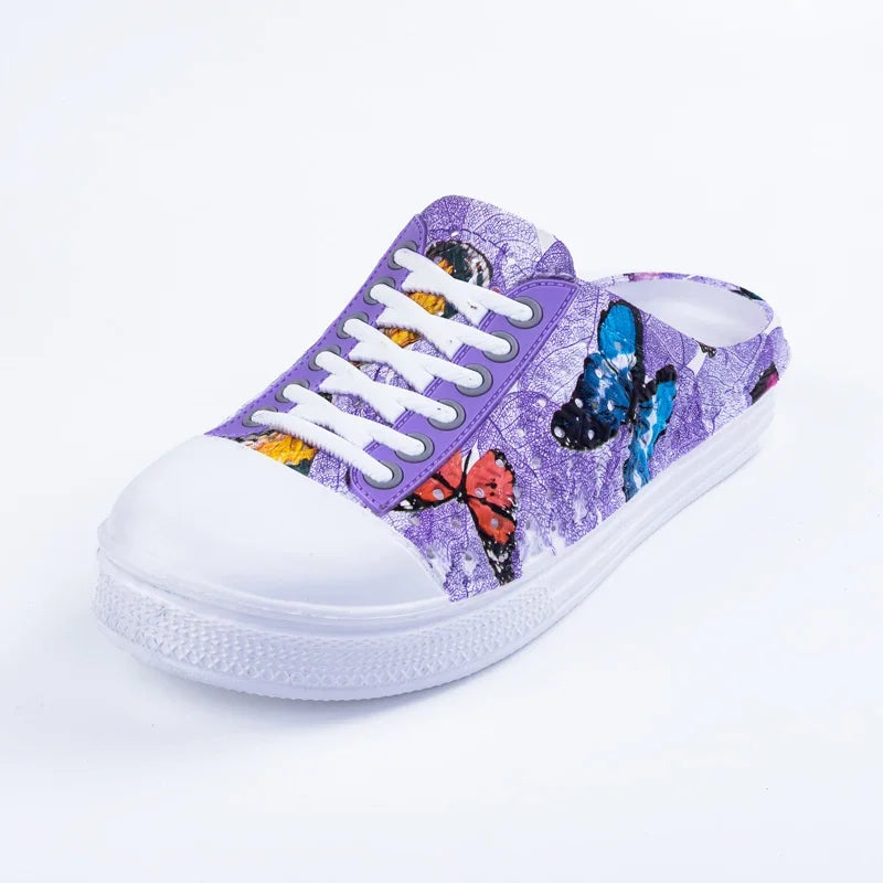 Qaawal women's breathable summer outdoor casual shoes made of PU leather with flats, designed for comfort and style.