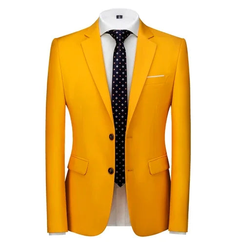 Men's slim fit suit jacket in 16 colors, Showlu Fashion, formal office blazer, casual blazer, 6XL big size, stylish business blazer