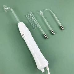 Facial Skin Care High Frequency Facial Wand Portable Hand-Held High Frequency Facial Machine with 4 Pcs Different Tubes