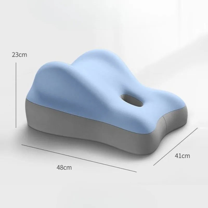 Showlu Memory Foam Ergonomic Bed Pillow with cotton cover, wedge waist cushion for support and comfort during sleep.
