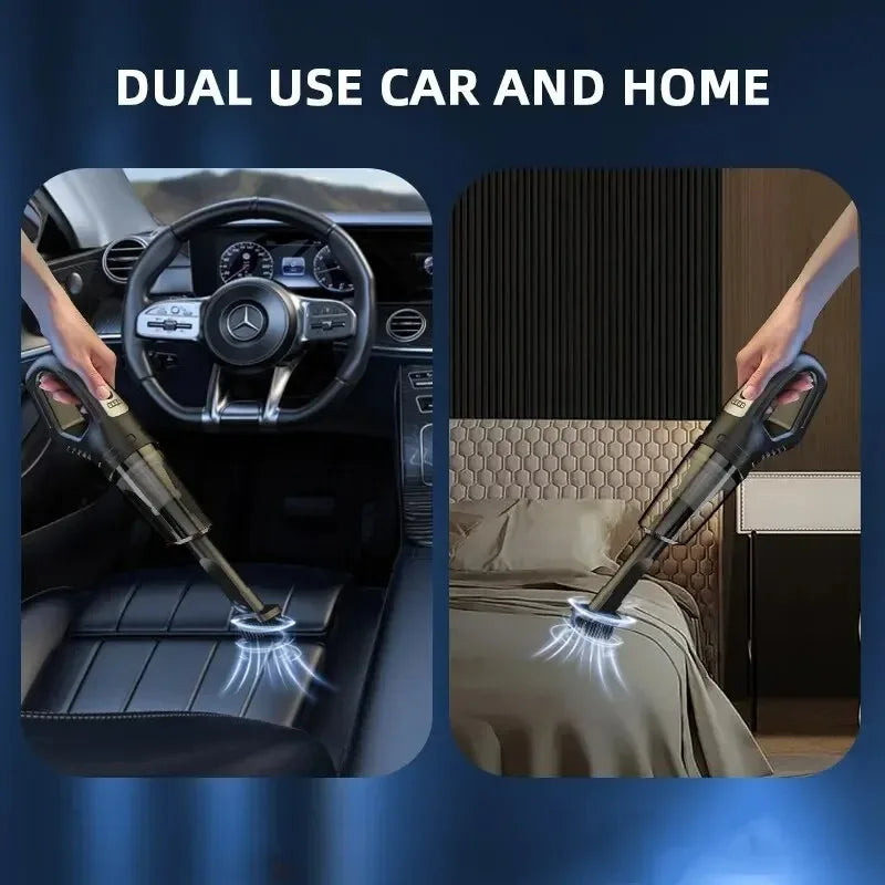 Showlu Smart General mini car vacuum cleaner with compact design and handheld nozzle for cleaning vehicle interiors.