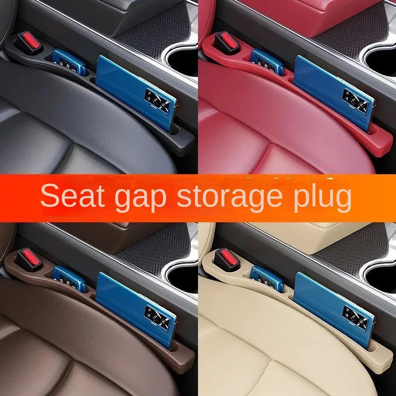Showlu Smart General car seat gap storage organizer box fitting between car seats and console, with multiple compartments for small items.