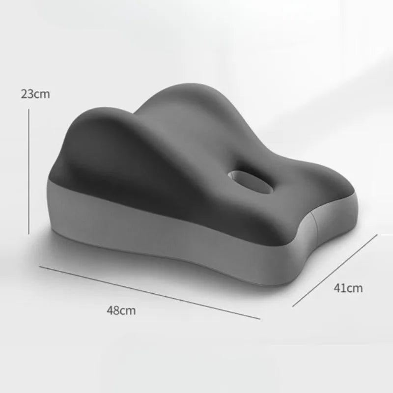 Showlu Memory Foam Ergonomic Bed Pillow with cotton cover, wedge waist cushion for comfort and support during sleep.