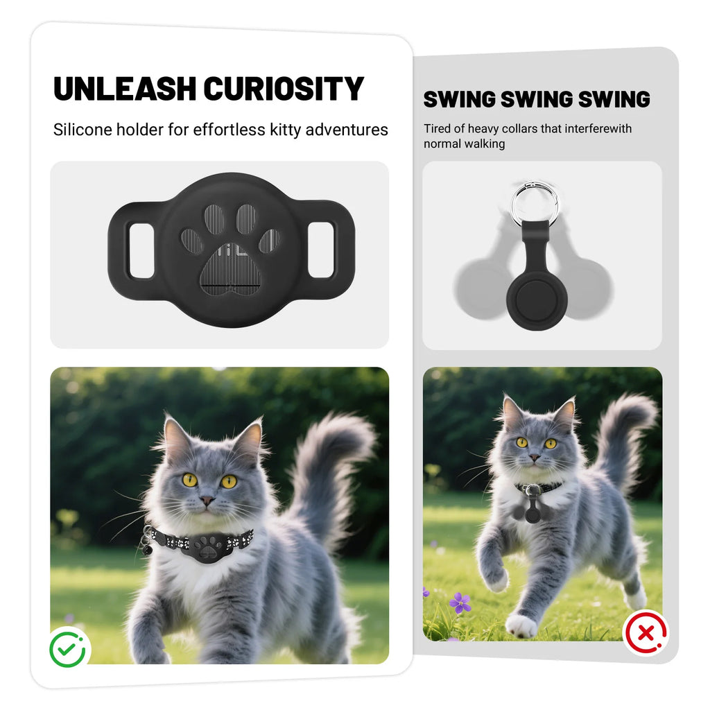 Showlu Smart General Pet GPS Tracker device with GPS antenna and LED indicator, designed for tracking pets' location.