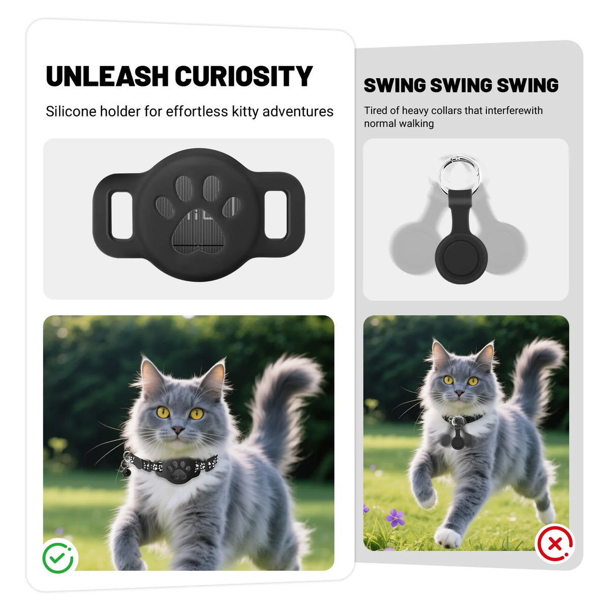 Showlu Smart General Pet GPS Tracker device with GPS antenna and LED indicator, designed for tracking pets' location.