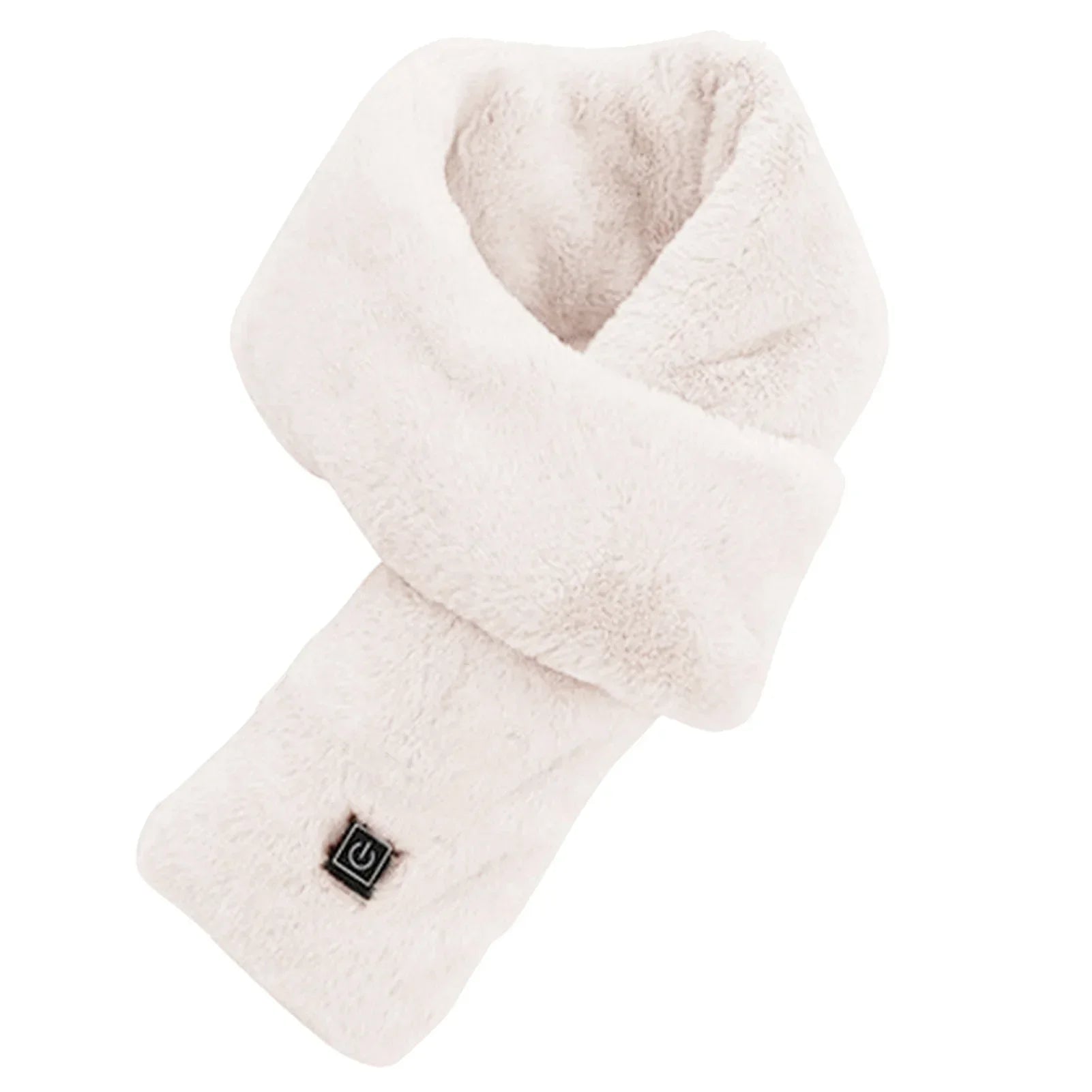 Showlu Smart General electric heated neck scarf with USB connection, black fabric, designed for warmth and comfort.