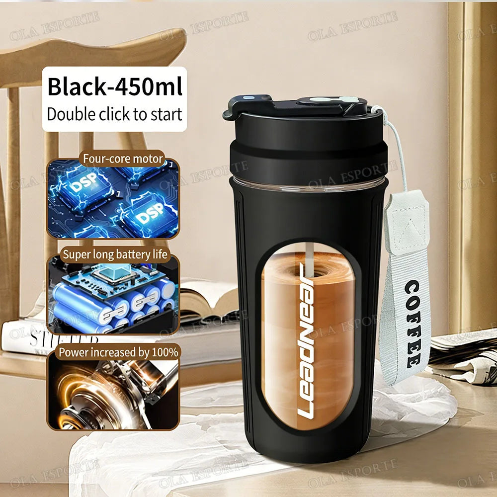 Electric Automatic Protein Shaker Bottle and Portable Mixing Cup
