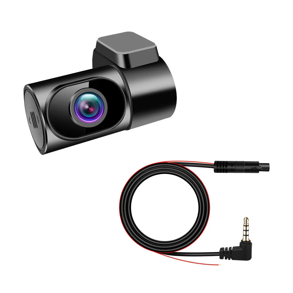 Showlu Smart General 360° rotating dash cam showing its compact design and adjustable camera lens for vehicle safety recording.