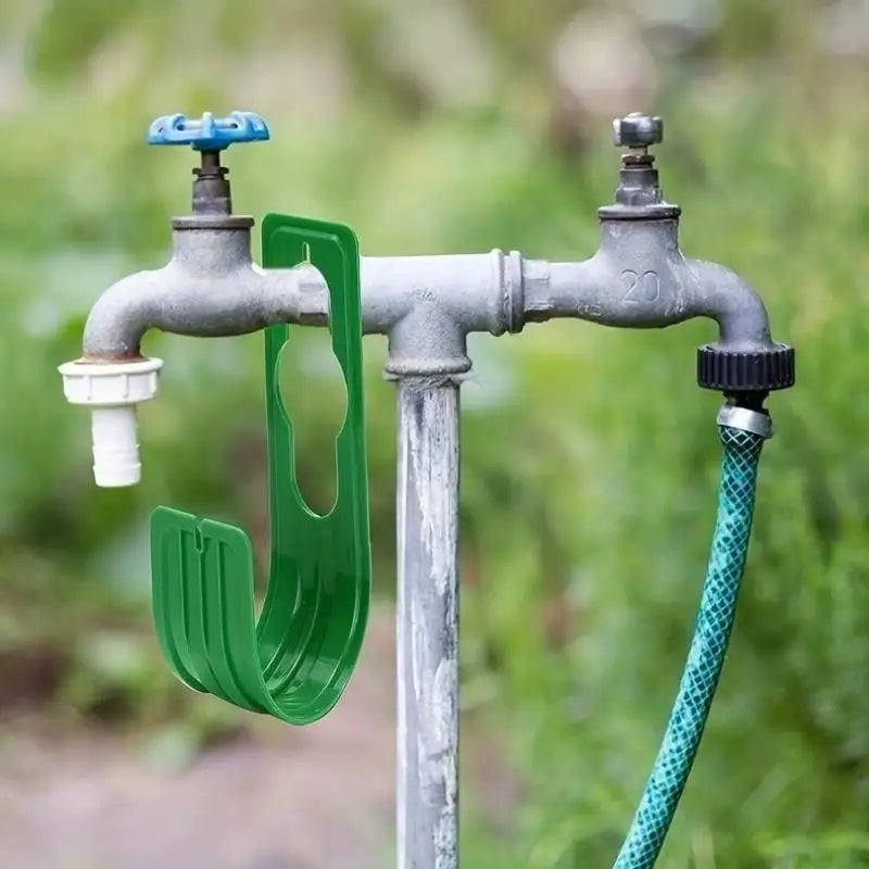 Showlu Smart General wall-mounted hose holder with sturdy metal design for organized garden or outdoor hose storage.