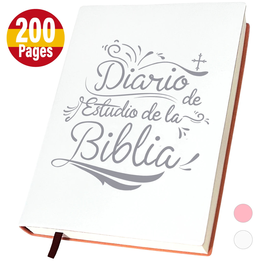 Spanish S.O.A.P. Bible Study journal and prayer notebook by Granrouto, featuring a hardcover with floral design and lined pages.