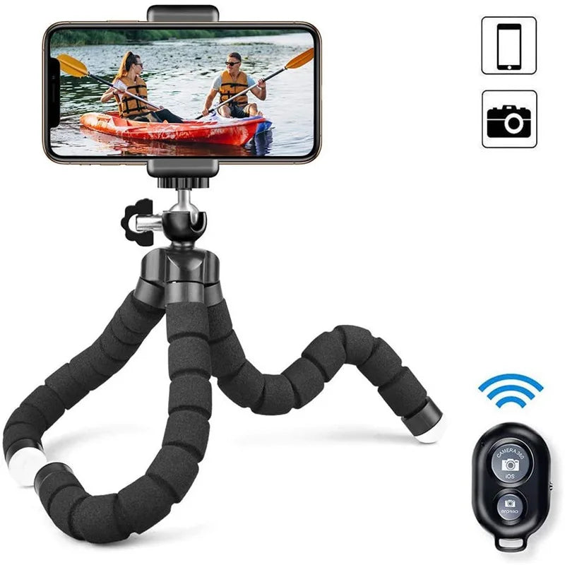 Showlu Smart General Phone Tripod Stand with adjustable legs and compact design for stable smartphone photography.