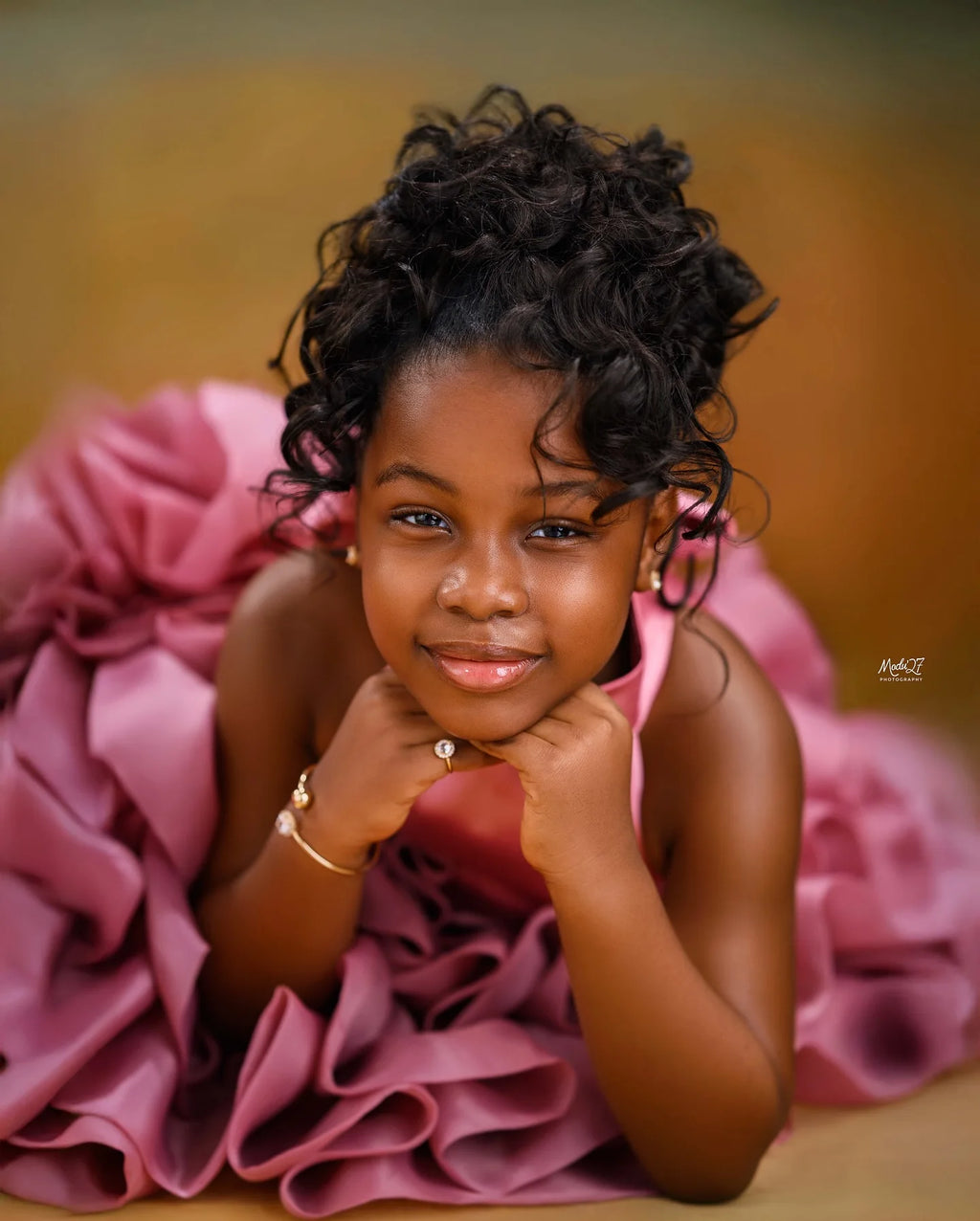Pink High Low Flower Girl Dresses For Wedding Toddler Ruffles Birthday Party Photo Shoot Ball Gown Customized