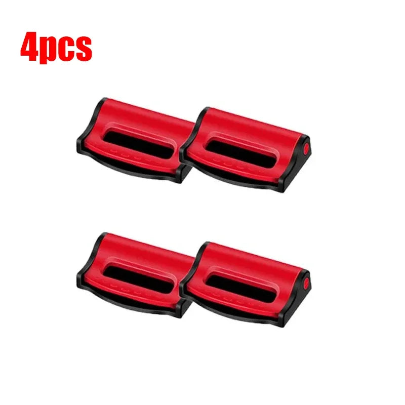 Showlu Smart General car seatbelt adjuster attached to seatbelt for comfortable fit and safety.