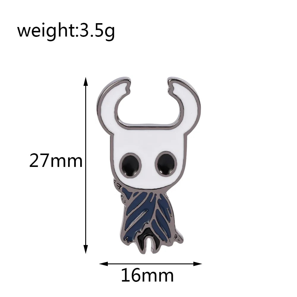 Wannee Hollow Knight enamel pin by SHOWLU FASHION STORE featuring zinc alloy brooch badge with game character design.