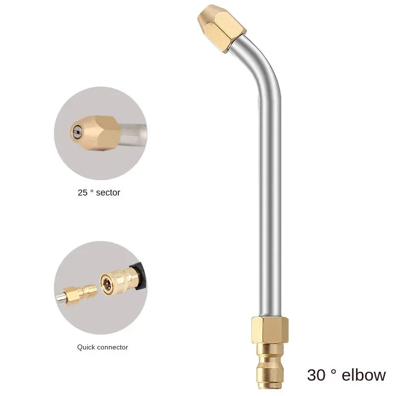 High pressure wash gun extension spray wand for power cleaning, featuring durable construction and adjustable nozzle.
