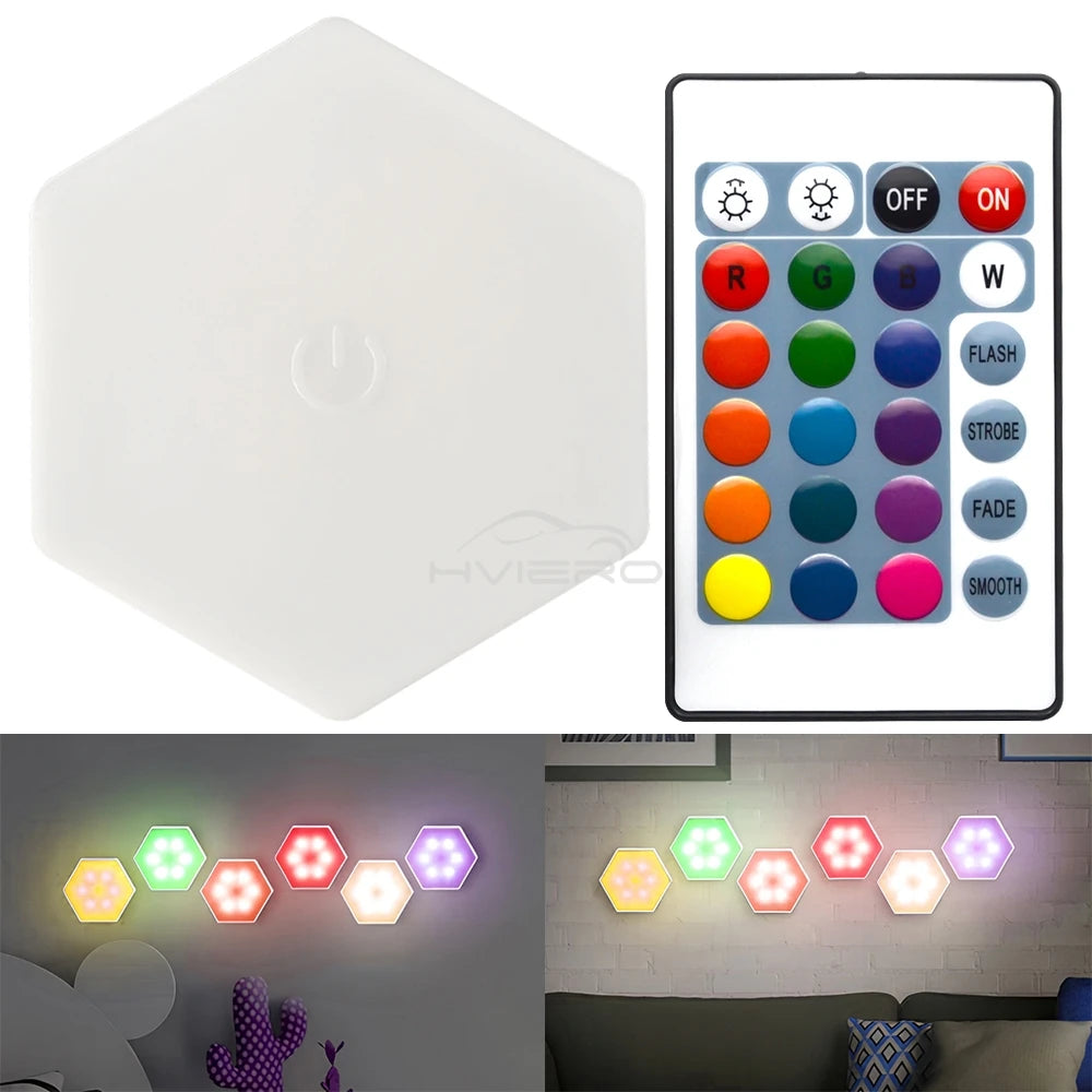 Showlu Smart General LED Touch Wall Tiles showing illuminated, sleek modern design with touch controls on a wall surface.