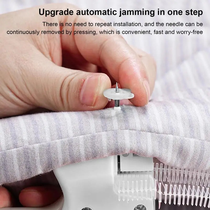 Portable Showlu Mini Sewing Machine for quick clothing repairs, compact and easy-to-use sewing tool from SHOWLU FASHION STORE.