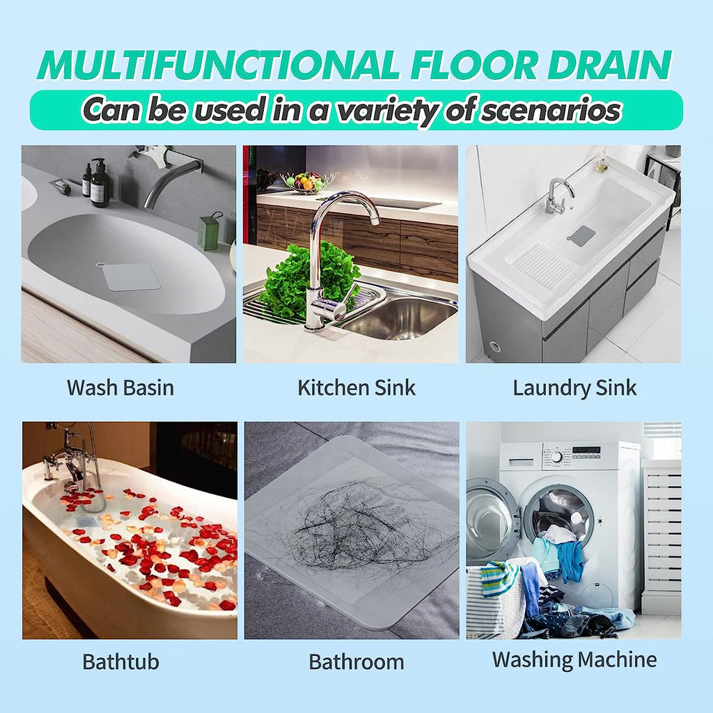 Silicone drain stopper by Showlu Smart General, flexible and durable for sealing sinks and preventing water drainage.