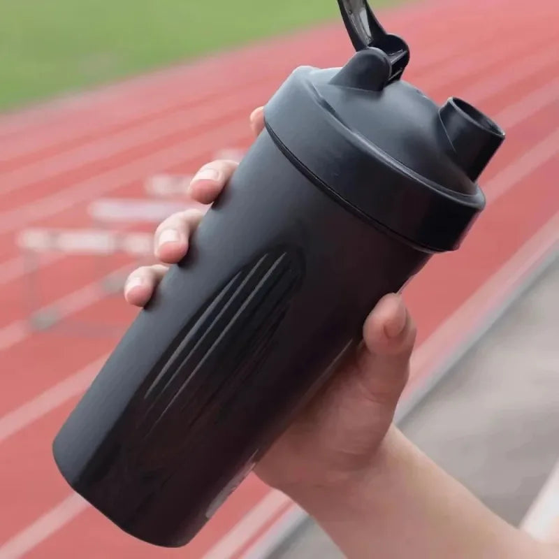 600ml Shaker Bottle 20 Oz with Stainless Steel Ball, BPA Free 20 Oz Plastic Protein Shake Leak Proof for Portable Fitness