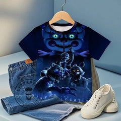 Fashion Clothing Kids 3D Five Night At Freddy Fnafs T-shirt Children Cartoon Tee Shirts T Shirt for Boys Sonic Clothes Girls Top