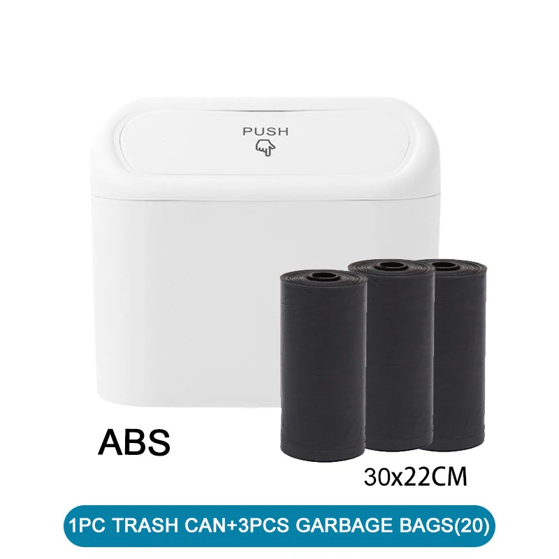 Showlu Smart General car trash can with lid, compact and portable for clean vehicle interior, featuring secure lid and easy access.