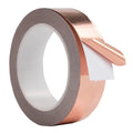 Copper tape snail-shaped adhesive foil for EMI shielding, electrical repair, stained glass, and paper circuits, shown in the image.