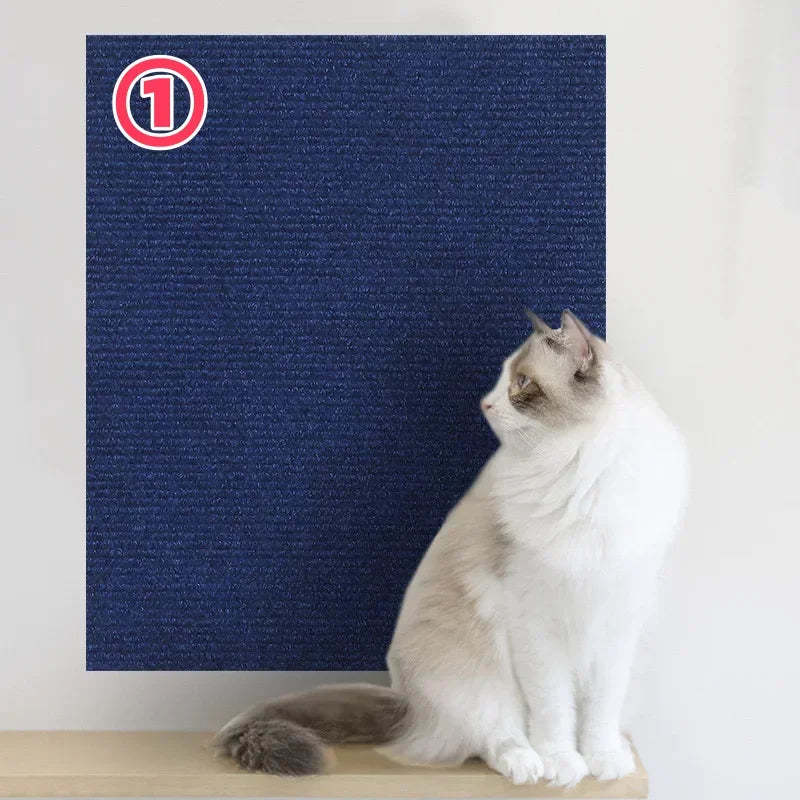 Mini Cat Scratching Post by Showlu Smart General with sisal surface and colorful plush base for feline scratching and play.