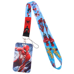 YQ998 Anime Spider-Man Lanyard Peter Parker Phone Rope for Key USB ID Card Badge Holder Cartoon Neck Strap Keychain Lariat