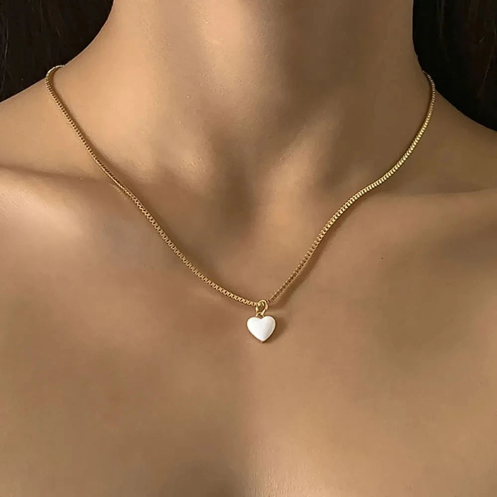 Gold boho clavicle necklace with cherry pendant, romantic jewelry for women, stylish fashion accessory, delicate metal necklace