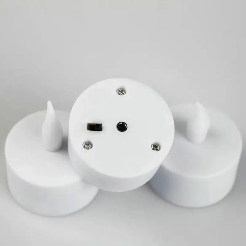 Showlu Smart General LED rechargeable candle set with flickering warm light, battery-powered, ideal for ambient home decor.