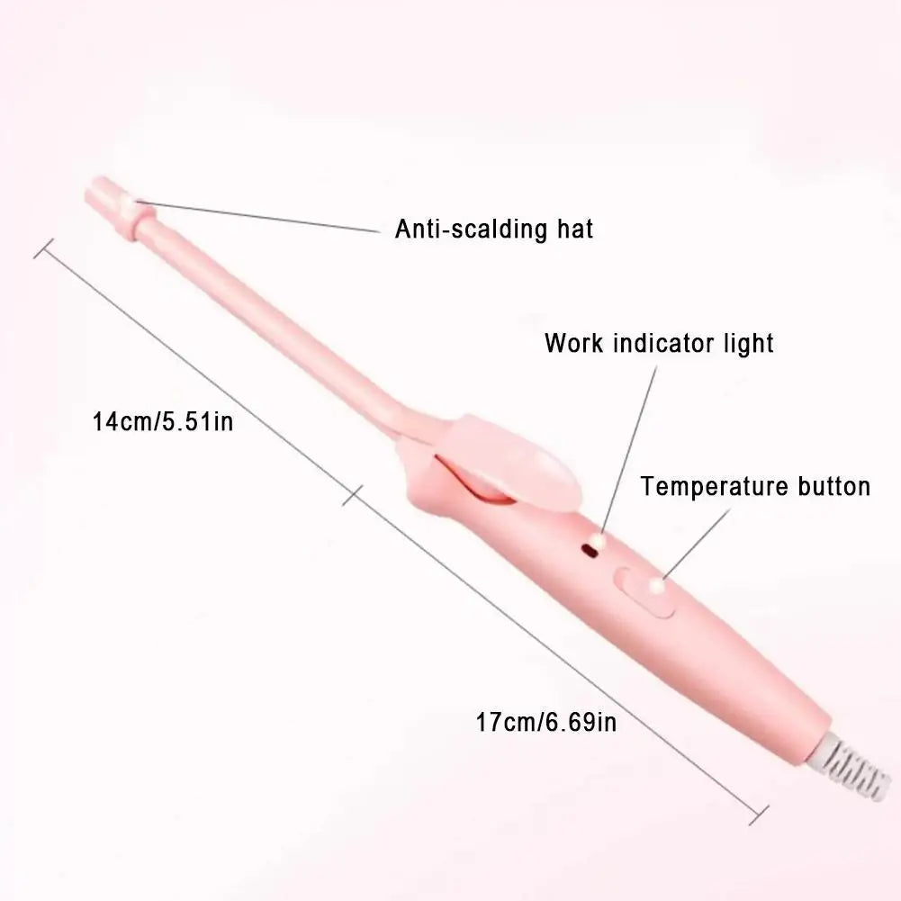 Showlu Smart General 9mm mini hair curler wand with fast heating, compact design, and 25W power for easy styling.