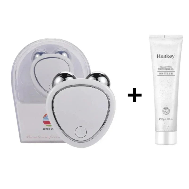 SHOWLU FASHION STORE KEMOKO EMS Microcurrent Facial Massager for face lifting and skin rejuvenation, showing the device and its controls.