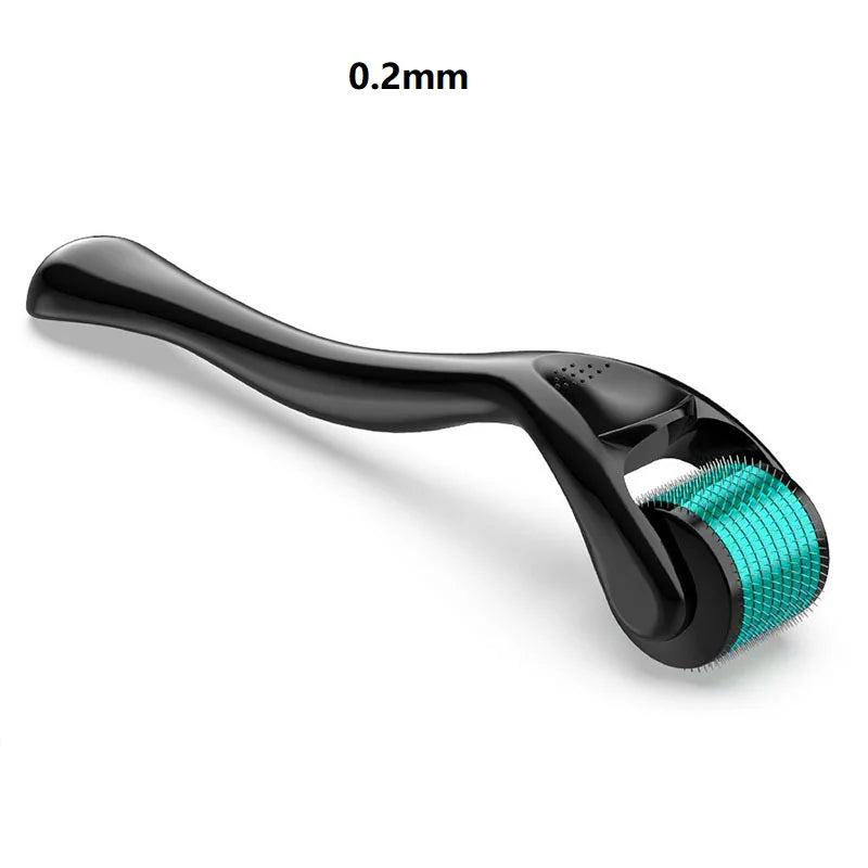 Showlu Smart General beard growth roller with fine titanium needles for stimulating facial hair growth and skin rejuvenation.