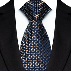 Luxury 8CM Men's Necktie Classic Neck Ties For Man Wedding Business Party Polka Dot Jacquard Woven Ascot Accessories Gift