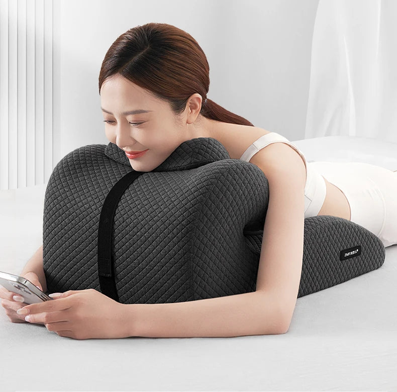 Memory foam butt cushion by Showlu Fashion Store, designed for prone position lying and bed comfort.