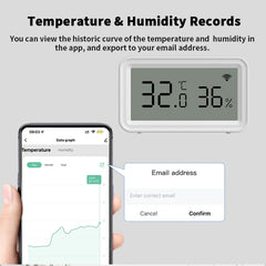 Smart WiFi Temperature Humidity Sensor App Control Zigbee