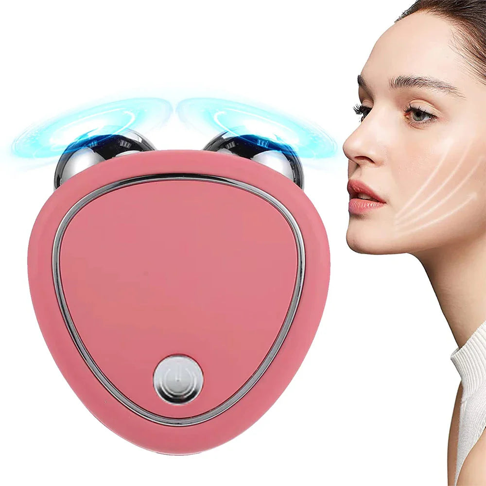 SHOWLU FASHION STORE BXA Microcurrent Face Lift Machine EMS face roller for skin tightening, showing the device and its sleek design